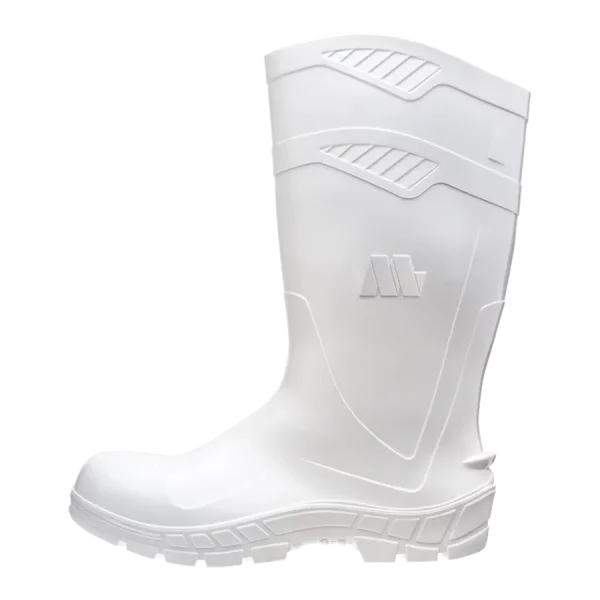 Bota de PVC Médio (AllWork) Branco c/Forro s/ Bico - Marluvas