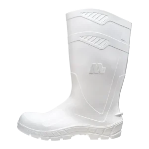 Bota AllWork Branca com Forro e Bico