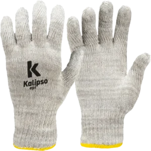 Luva Tricotada De Algodão Mesclado