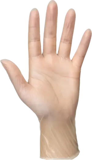 Luva de Vinil Descartável