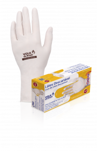 Luva Descartável Látex Natural com Pó