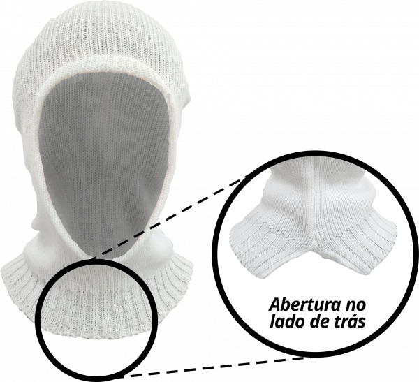 Capuz de Lã Acrílica Light - Face Aberta - Imagem 2